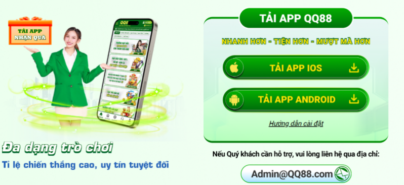 Hướng dẫn tải app QQ88